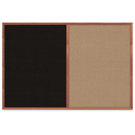 United Visual Products Slim Style Indoor Enclosed Corkboard, 30", UV503SC-BLACK-SURF UV503SC-BLACK-SURF